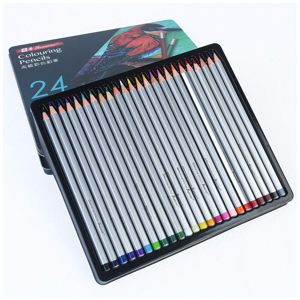 Superior Colour Pencils 24 Set - Image 2