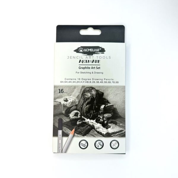 Acmeliae Artmate 16 pcs Art Drawing Pencils Set