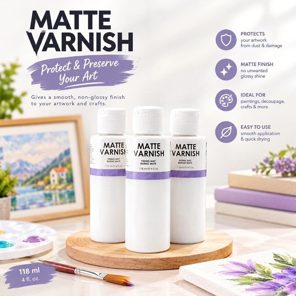 Matte Varnish 118ml - Art Ranger - Image 4