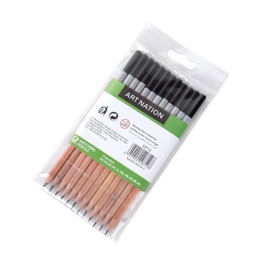 Art Nation Sketching Pencil Set Of 12 Pcs - Image 2