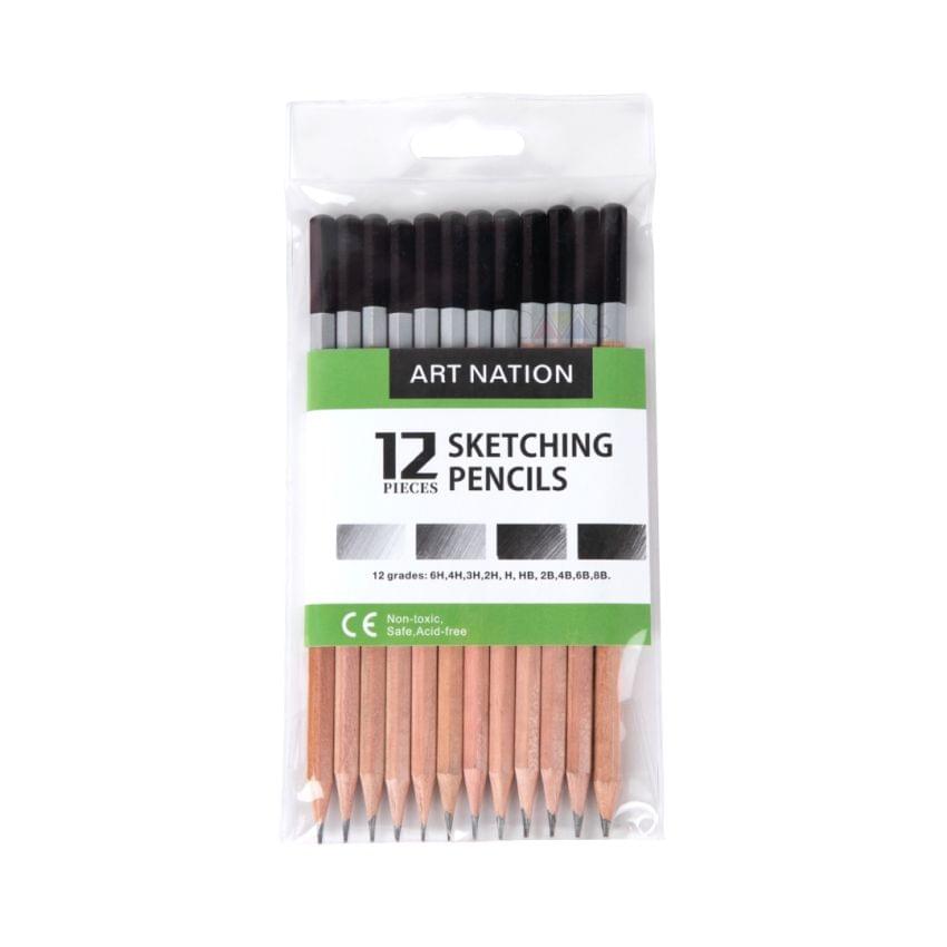 Art Nation Sketching Pencil Set Of 12 Pcs