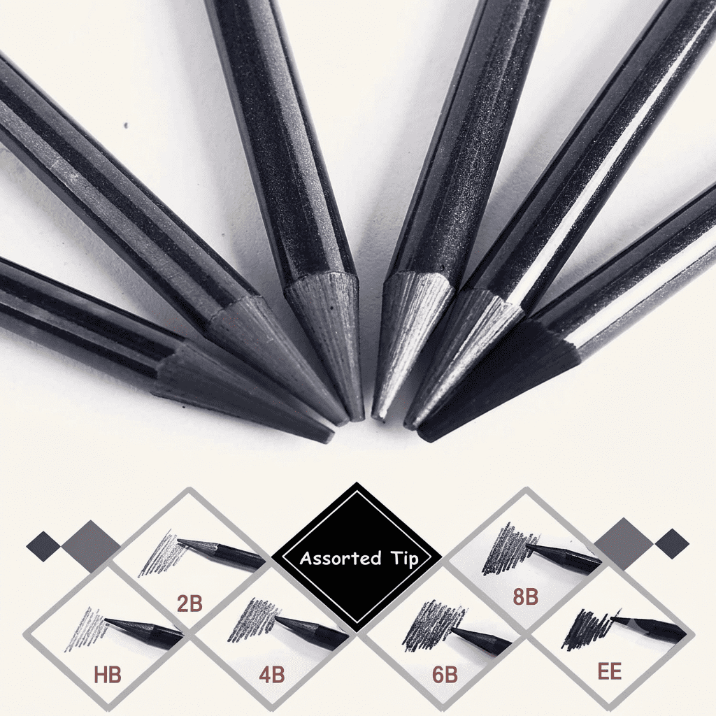 Woodless Graphite Pencil 6 Set- Art Nation - Image 4