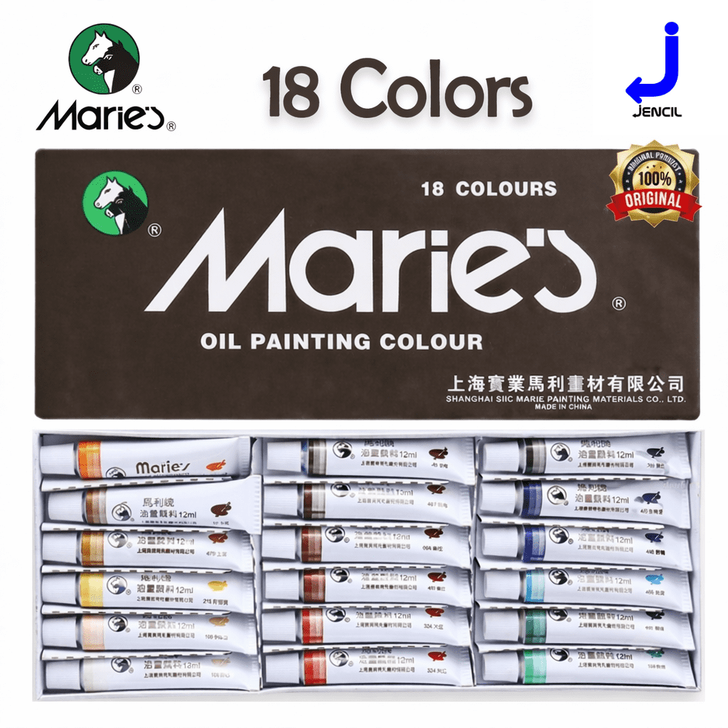 Oil Painting Colours 12ml* 18 Set - Marie's